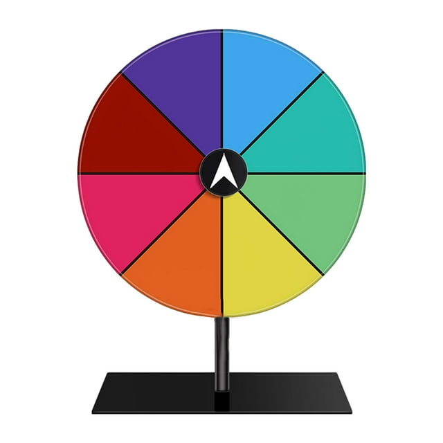 yuksok Tabletop Prize Turntable Editable Prize Turntable for Carnival Pub Tradeshow