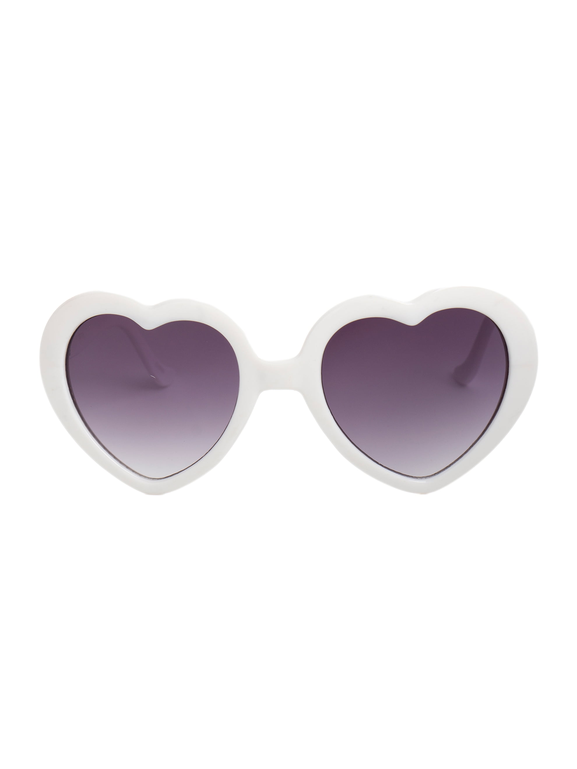 Gravity Shades Heart Shaped Sunglasses, White - Walmart.com