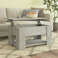 thumbnail image 1 of vidaXL Coffee Table Concrete Grey 79x49x41 cm Engineered Wood, 1 of 5