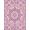 Pink Purple, Pattern 19, variant on ODIKA Round Scroll Storybook Whimsical Carousel Motif Transitional for Dorm Room, Small Living Apartment, Stain Resistant Low Profile