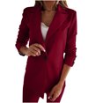 thumbnail image 2 of Munlar Shirt Jacket Women-Fashion Solid Long Sleeve Outerwear Women Winter Coat Clearance, 2 of 8