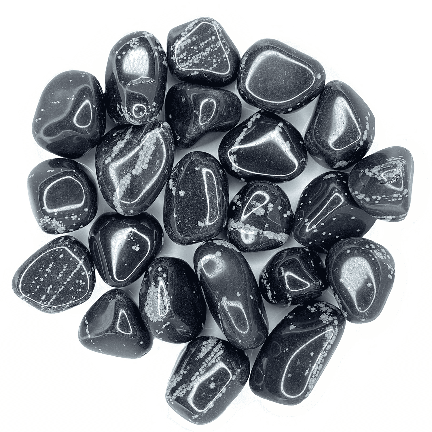 GOLD OBSIDIAN BLACK med-lg tumbled 1/2 lb bulk stones 