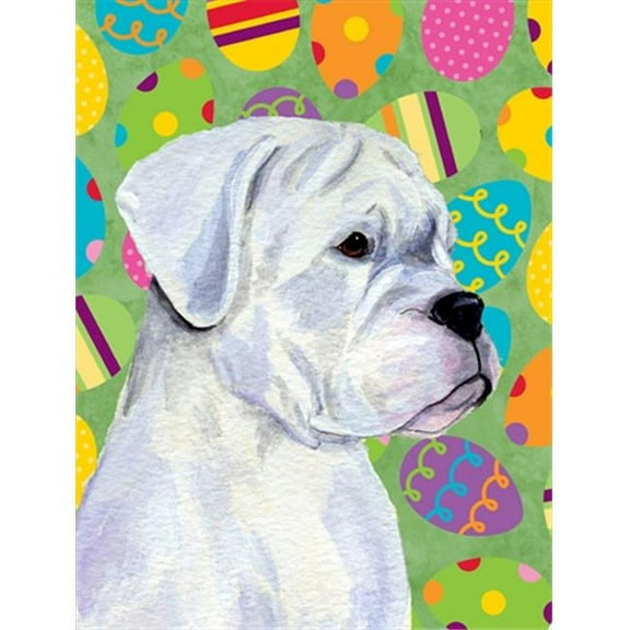 11 x 15 In. Boxer Easter Eggstravaganza Flag, Garden Size