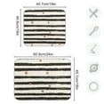 thumbnail image 4 of Yayeee Dish Drying Mat for Kitchen Counter 16"x18" Microfiber Absorbent Pad, Black Stripes, 4 of 7