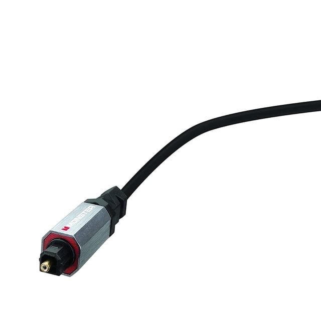 Monster Gen2 Essentials Cable Toslink Ptico Digital de 4,9' con 2 Adaptadores, 1 Pieza