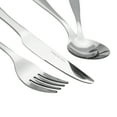thumbnail image 6 of KitchenTrend Lucent 24 Piece Stainless Steel Flatware Set Service for 6 Silver, 6 of 9