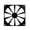 Black, variant on Aluminum Computer Fan Cooling Dustproof Cover Case Guard Replacement for Computer Cooling Fan Accessories