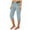 Light Blue, variant on Summer Cargo Cropped Pants for Women High Waist Outdoor Hiking Capris Pants Loose Wide Leg Capris with Pockets Trendy Clothes Navy S