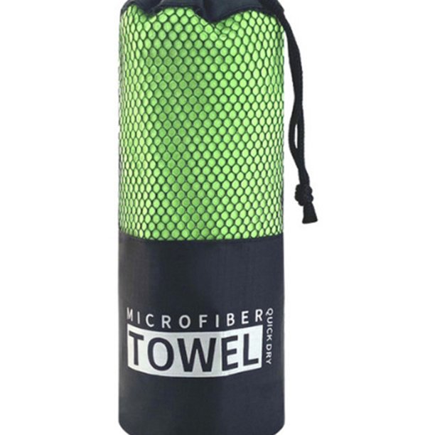 Toalla Playa Bolsillo Suave Tamaño Grande para Deporte Senderismo Camping (Luz) Verde Wdftyju Libre de BPA