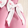 thumbnail image 5 of CAICJ98 Baby Girl Clothes Fall Winter Outfit Long Sleeve Ruffle Romper Plaid Skirt Bow Headband 3 Pcs Set (Pink,9-12 Months), 5 of 8