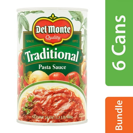 (6 Pack) Del Monte Traditional Pasta Sauce, 24 oz