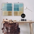 thumbnail image 4 of Stupell Industries Contemporary Brown & Blue Abstraction 2pc Canvas Art Set, 24 x 30 each, by Flora Kouta, 4 of 8