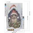 thumbnail image 2 of Pintura de diamante 5D DIY taladro redondo completo Navidad búho bebé decoración del hogar 40x60cm, 2 of 9