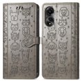 thumbnail image 1 of Funda Cartera FOXDOCK para OPPO A78 4G , Flip PU con Relieve de Gatos y Perros, Tarjetero y Soporte, 1 of 6