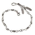 thumbnail image 2 of 57cm / 22.44inch Wallet Chain Strong Leash Biker Trucker Key Jeans - Pta antigua, 1 Plata antigua Yinane cadena de pantalones para hombres, 2 of 8