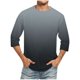 thumbnail image 1 of Camisas de Lino para Hombres Impresión Cuello Redondo Casual 3/4 Manga Blusa, Mezcla de Lino de Algodón para Primavera Verano Ocio Y Tops Diarios, 1 of 9