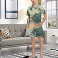 thumbnail image 7 of joogoo Men's Pajama Set Boat in Side V-Neck Pj Shorts Set 2 Piece Loungewear Sleepwear XL, 7 of 7