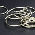 thumbnail image 4 of Metal Book Rings, Loose Leaf Binder Book Flash Cards Keychain Flashcards Index Card Key Ring for School Home Office (12/Pack) 1 Inch, 4 of 6