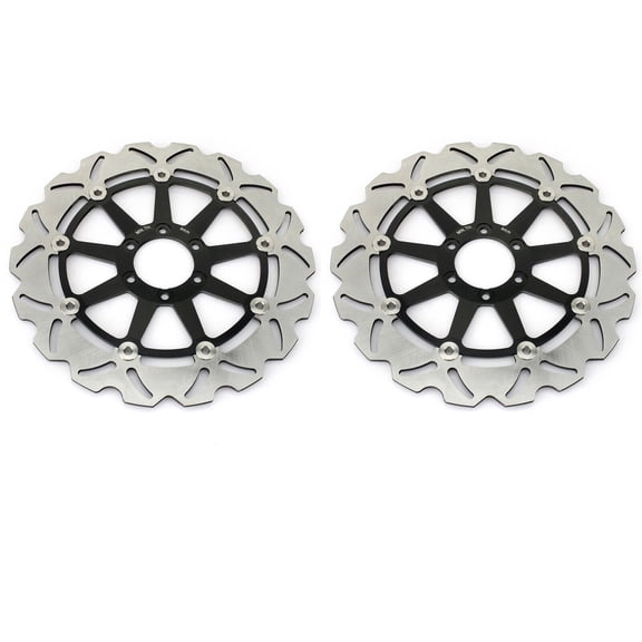 1Pair Front Brake Discs Rotors for APRILIA Dorsoduro 750 08-16 Dorsoduro 1200 11-13 Shiver 750 GT 2009 SL 750 Shiver 2007-2016 Mana 850 2007-2011