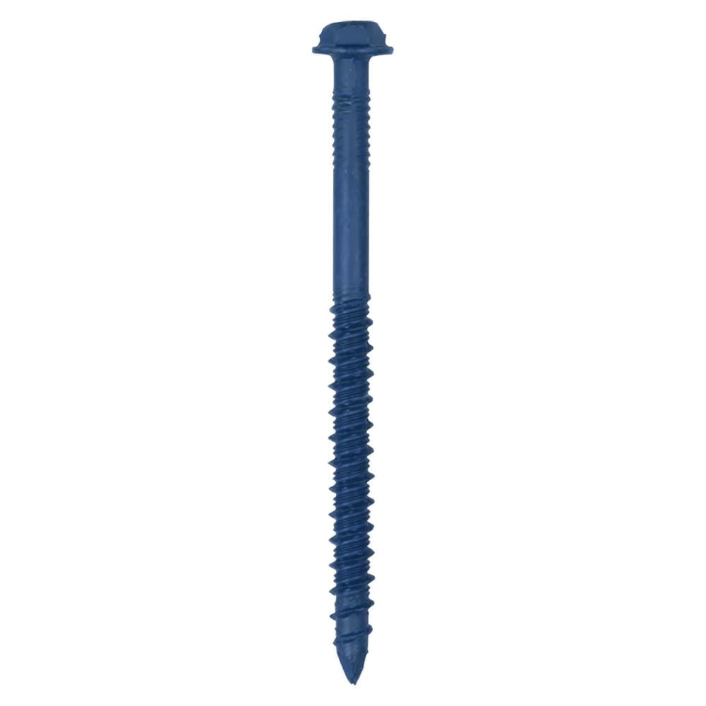 Buildex Tapcon 24301 Screw Anchor, Hex, Phillips, Slotted Drive, Steel, Climaseal - pack of 75