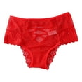 thumbnail image 4 of B91xZ sous-Vêtements en Coton pour Femmes, Microfibre Extensible, Taille Basse, TG Rouge, 4 of 4