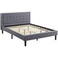 thumbnail image 2 of Classic Brands Mornington Upholstered Platform Bed Frame, Full, Light Grey, 2 of 9