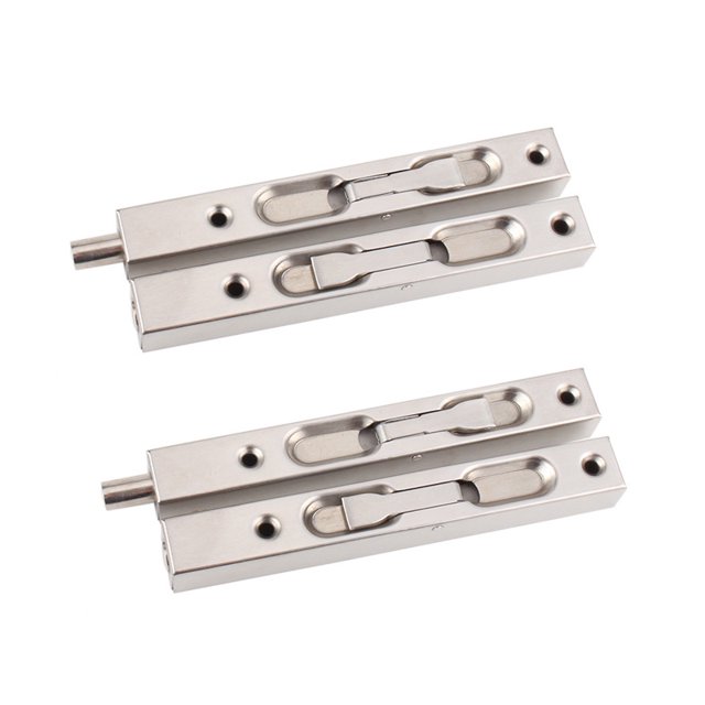2 pares de pestillos deslizantes para puertas empotradas de acero inoxidable---- Sailing Electrónica