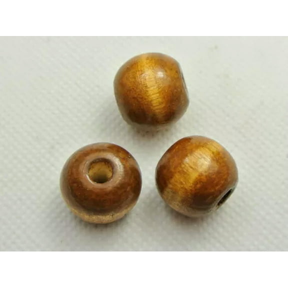 U8MO 50 Round Wood Beads 16mm Large Wooden Beads Color for Choice Jewelry Craft DIY-Coffee
