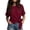 Red, variant on Ahabrexf Short Sleeve T Shirts for Women Loose Fit Casual Round Neck Pullover Top 95% 5% Summer
