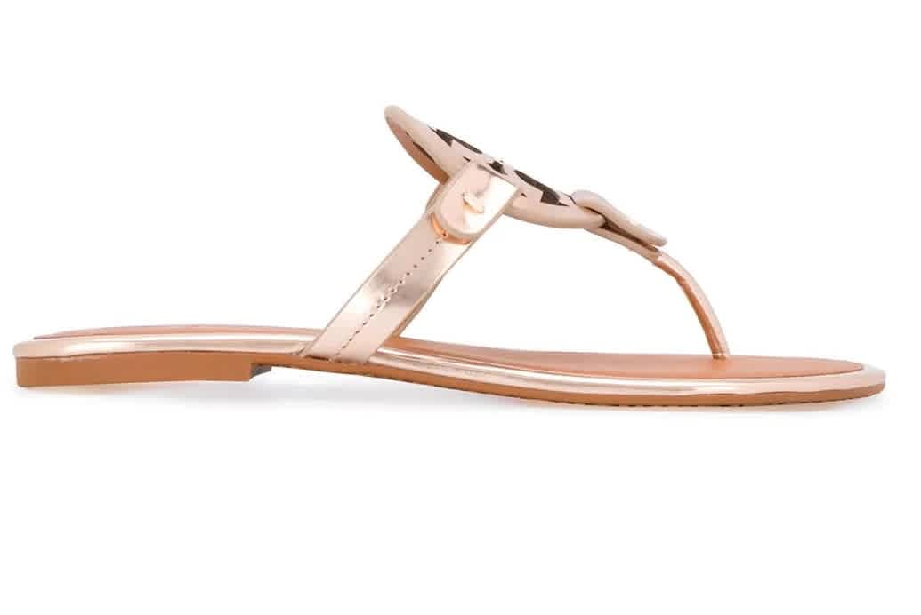 tory burch rose gold shoes