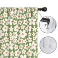 thumbnail image 4 of Blackout Kids Curtains,Green Daisy Flower Orange Centers Pattern Childrens Insulated Curtains Set Of 2,Bedroom Essentials,Toddler Room Decor 52"x84", 4 of 5