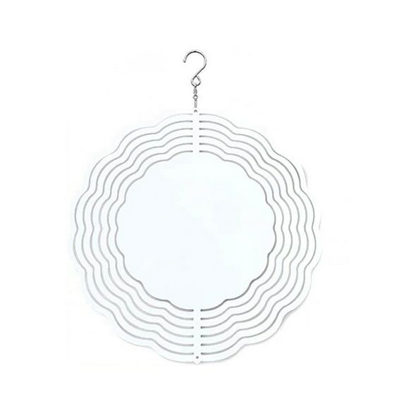 opvise Wind Chime 3D Eye-catching Creative Decorative Easy to Hang Flower Shape Heat Transfer Ornament