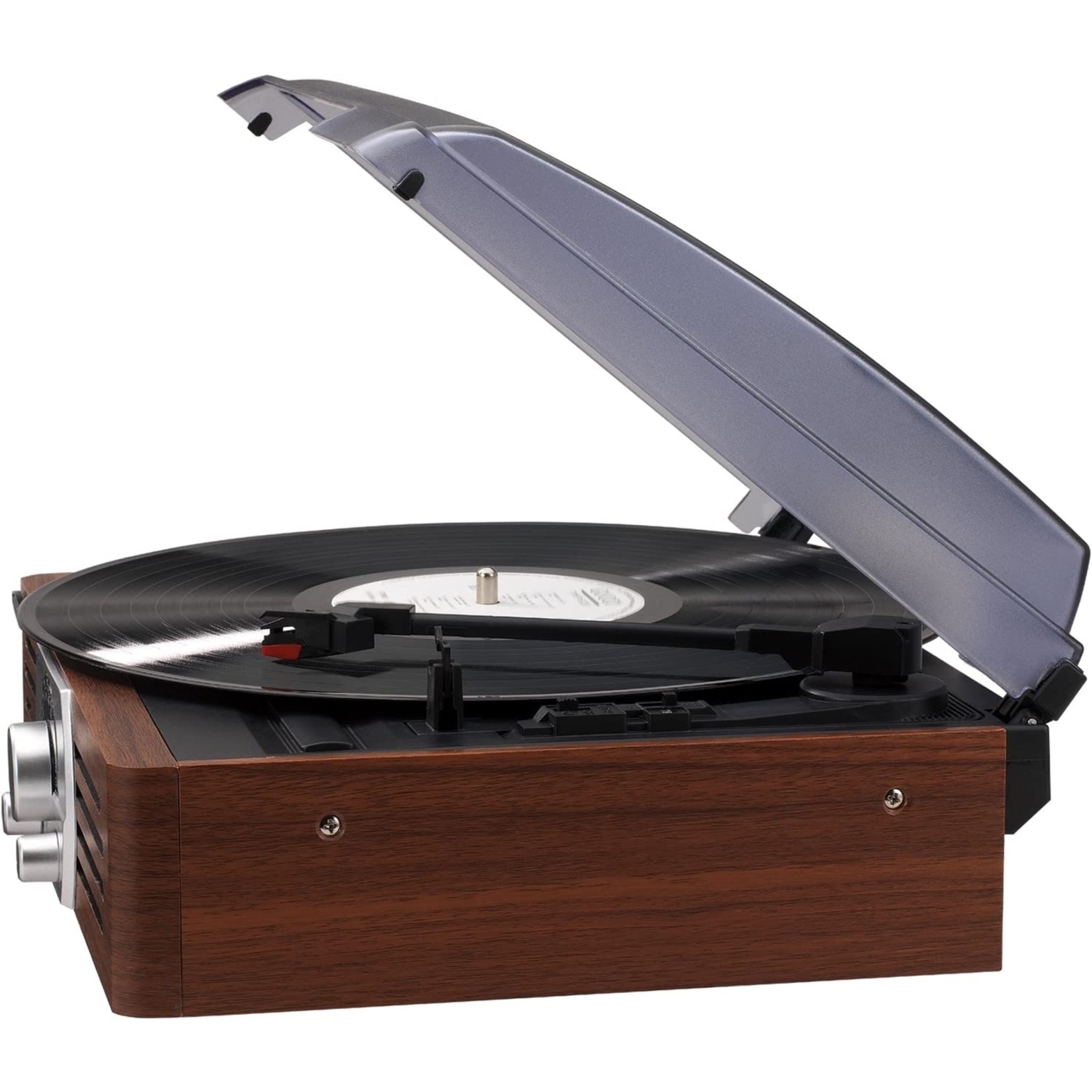 JENSEN JTA-222P Turntable with AM/FM And Pitch Control - image 3 of 6