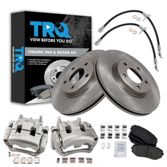 TRQ Front Brake Pad & Rotor Kit BKA29412 Fits Select 2009-2009 Lincoln MKX