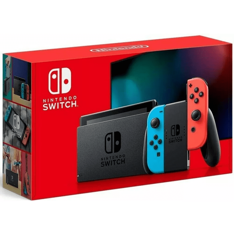 Nintendo Switch Neon with Mario and Luigi Brothership Game Bundle