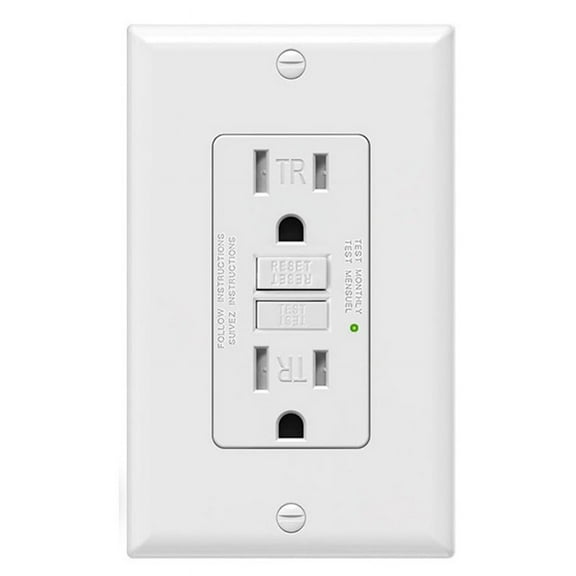 1x 15A GFCI Outlet-White