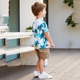 thumbnail image 7 of YUEHUA Toddler Boys Play Clothes Set 2-Piece Outfit with Cool Graphic Tee and Shorts Soft Breathable Cotton for Summer,Size 3-4 Years, 7 of 7