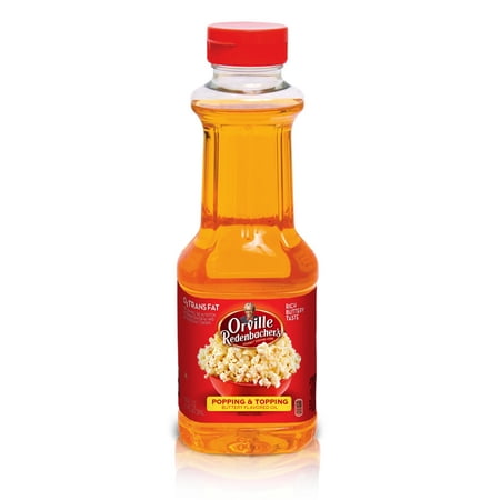 (2 Pack) Orville Redenbacher's Popping & Topping Buttery Flavored Oil, 16 Fluid (Best Oil For Stovetop Popcorn)