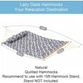 thumbnail image 6 of 12FT Quilted Fabric Hammock with Pillow, Double 2 Person Hammock with Spreader Bar for Outdoor Outside Patio Garden Yard HMQF-001GF, 6 of 14