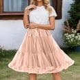 thumbnail image 2 of oqasdz Cloud Petticoat Underskirt for Princess Fashion Big Hexagonal Mesh Skirt Support with Soft Boneless Design Skirts for Women, 2 of 4