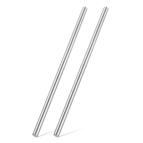 2pcs 316 Stainless Steel Round Rod Bar, 6x100mm Silver Solid Shaft Rods