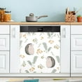 thumbnail image 5 of Coolnut Cartoon Hedgehog Mushroom Dishwasher Magnet Cover,Reusable Fridge Panel Decal with Magnetic Stickers for Kitchen Appliance Home Decor, 23"x 26", 5 of 6