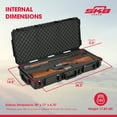 thumbnail image 3 of SKB Cases iSeries 3614 Hard Exterior Double Custom Breakdown Shotgun Case, Black, 3 of 9