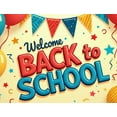thumbnail image 4 of Welcome Back to School Banner Colorful Decorations Backdrop Background for Classroom Party Supplies Photography Props School Event Decor, 4 of 4