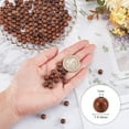 thumbnail image 5 of 98pcs 8mm Natural Wooden Beads Finished Rosewood Beads Wooden Loose Spacer Beads for Jewelry Making and DIY Crafts - Coconut Brown, 5 of 8