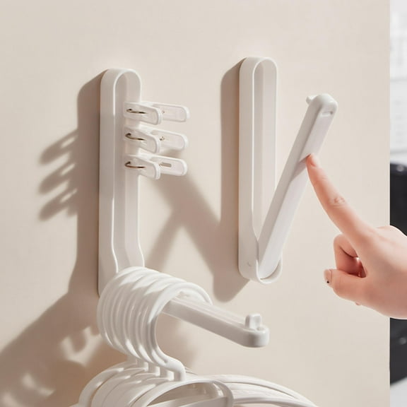 Retractable Wall Hanger Foldable Clothing Hook Durable Indoor Outdoor Use Space Saving Hanging Solution
