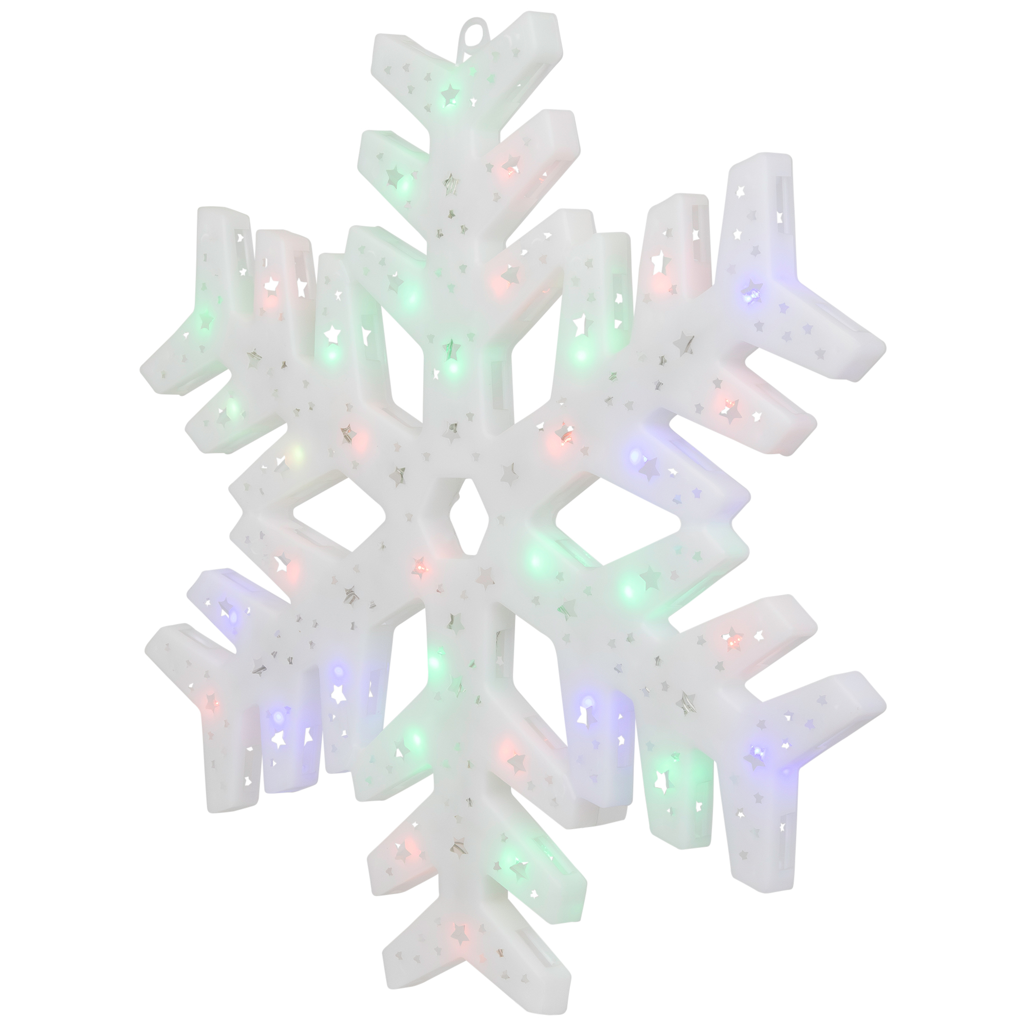 15" LED Color Changing Christmas Snowflake Window Silhouette