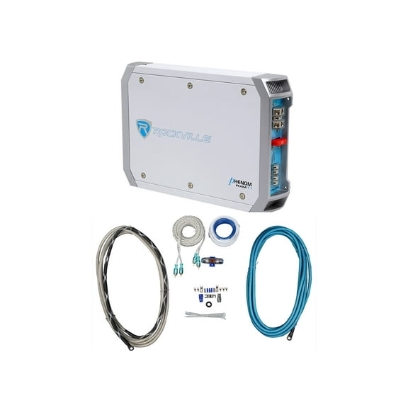 Rockville RXM-T1 1500 Watt Peak Marine/Boat 2 Channel Amplifier   Amp Kit