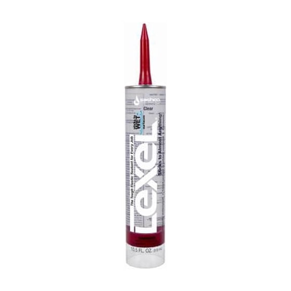 Sashco 13010 Lexel Clear Caulk, 10.5 oz. - Quantity 1