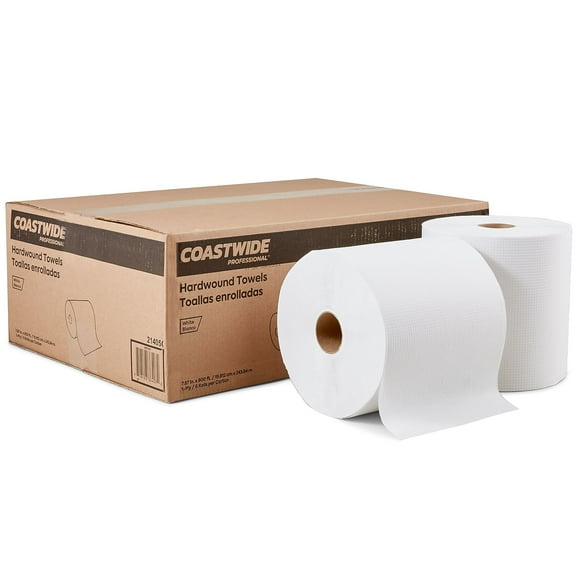 Staples Sustainable Earth 1-Ply Hardwound White Paper Towel RL 6 RL/CS 887841